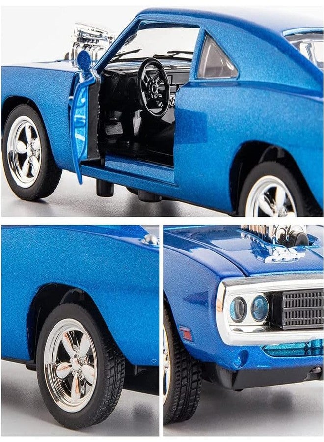 AHBHT Kids Model 1:32 Fast & Furious 7 Die Cast Metal Car Pull Back Action Opening Doors with Realistic Engine Sound Lights Toy Car Gift for Boys - Multi - Image 3